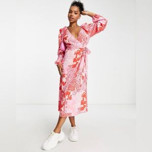 ASOS midi wrap dress